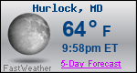 Weather Forecast for Hurlock, MD