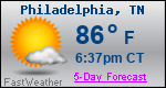 Weather Forecast for Philadelphia, TN