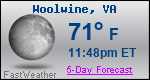 Weather Forecast for Woolwine, VA