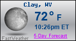 Weather Forecast for Clay, WV