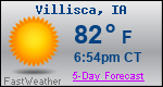 Weather Forecast for Villisca, IA