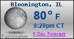 Weather Forecast for Bloomington, IL