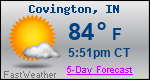 Weather Forecast for Covington, IN