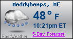 Weather Forecast for Meddybemps, ME