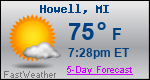 Weather Forecast for Howell, MI