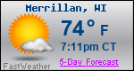 Weather Forecast for Merrillan, WI