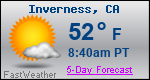 Weather Forecast for Inverness, CA