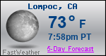 Weather Forecast for Lompoc, CA