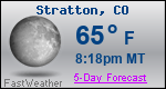 Weather Forecast for Stratton, CO