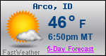 Weather Forecast for Arco, ID