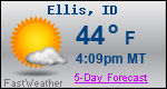 Weather Forecast for Ellis, ID