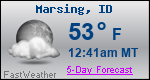 Weather Forecast for Marsing, ID