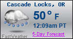 Weather Forecast for Cascade Locks, OR