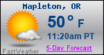Weather Forecast for Mapleton, OR