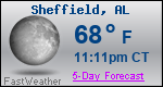 Weather Forecast for Sheffield, AL