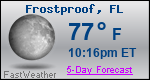 Weather Forecast for Frostproof, FL