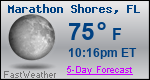 Weather Forecast for Marathon Shores, FL