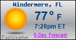 Weather Forecast for Windermere, FL