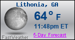 Weather Forecast for Lithonia, GA