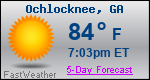Weather Forecast for Ochlocknee, GA