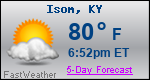 Weather Forecast for Isom, KY