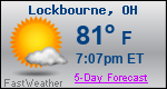 Weather Forecast for Lockbourne, OH