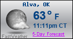 Weather Forecast for Alva, OK