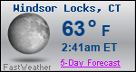 Weather Forecast for Windsor Locks, CT