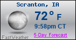 Weather Forecast for Scranton, IA