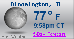 Weather Forecast for Bloomington, IL