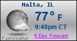 Weather Forecast for Malta, IL