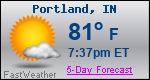 Weather Forecast for Portland, IN