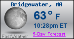 Weather Forecast for Bridgewater, MA