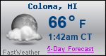 Weather Forecast for Coloma, MI