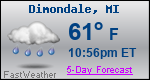 Weather Forecast for Dimondale, MI