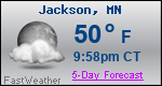 Weather Forecast for Jackson, MN
