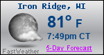 Weather Forecast for Iron Ridge, WI