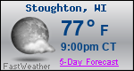 Weather Forecast for Stoughton, WI