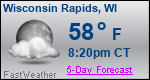 Weather Forecast for Wisconsin Rapids, WI