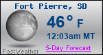 Weather Forecast for Fort Pierre, SD