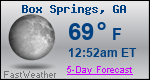 Weather Forecast for Box Springs, GA