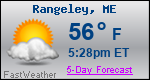 Weather Forecast for Rangeley, ME