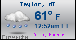 Weather Forecast for Taylor, MI