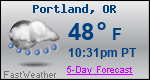 Weather Forecast for Portland, OR