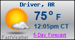 Weather Forecast for Driver, AR