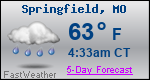 Weather Forecast for Springfield, MO