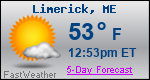Weather Forecast for Limerick, ME