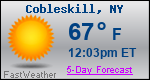 Weather Forecast for Cobleskill, NY