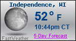 Weather Forecast for Independence, WI