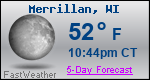 Weather Forecast for Merrillan, WI